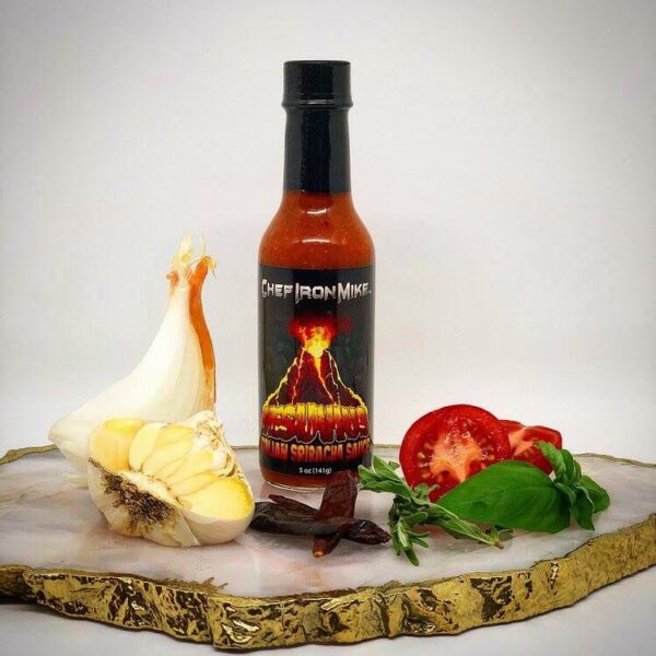 Chef Iron Mike's Vesuvius Italian Sriracha Hot Sauce Spicy Addict Review